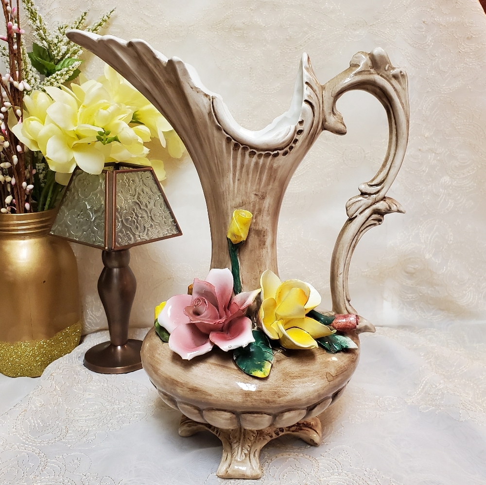 Bassano Italy Porcelain Pitcher